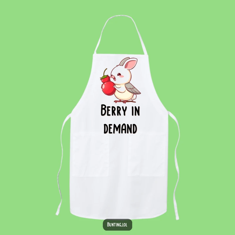 Funny Bunting Berry Apron: Snack Time Fun, Chef Gift
