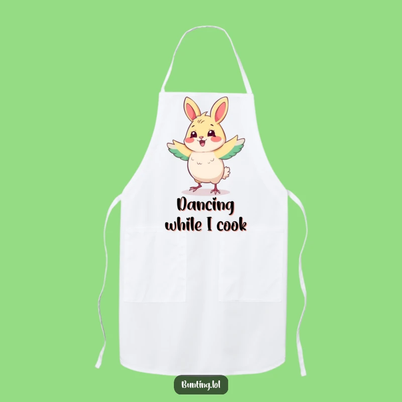Funny Dancing Bunting Apron - Cook Up Fun with This Groovy Bird