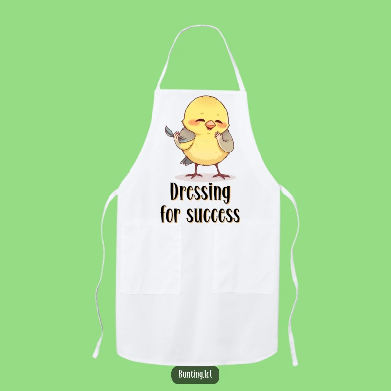 Funny Preening Bunting Apron - Cook with Comical Precision