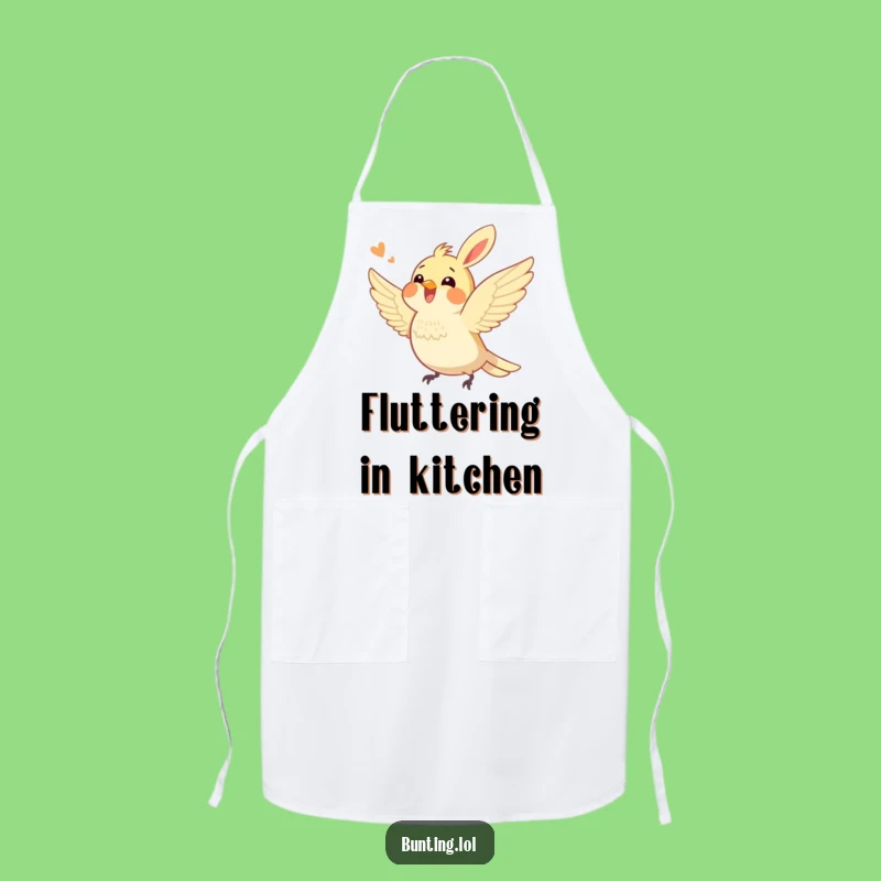 Funny Bunting Bird Fluttering Apron: Cook Up Fun with This Hilarious Kitchen Accessory
