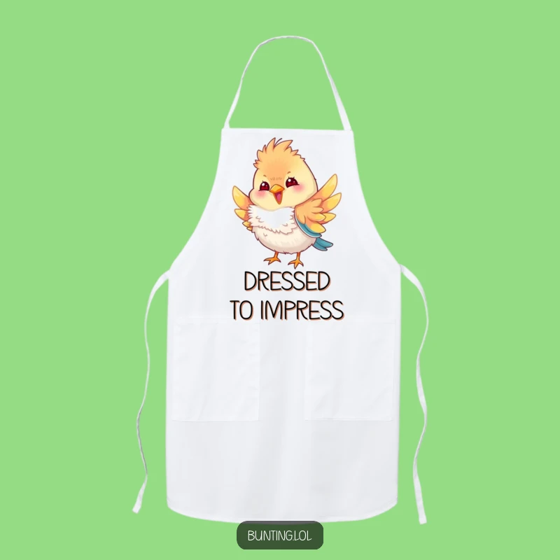 Funny Bunting Bird Feather Apron: Cook with Flair and Humor, Perfect Gift