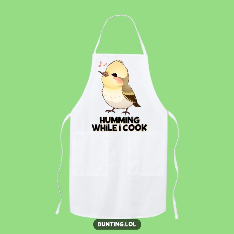 Funny Bunting Bird Head Tilt Apron, Stylish Kitchen Wear for a Thoughtful Cook