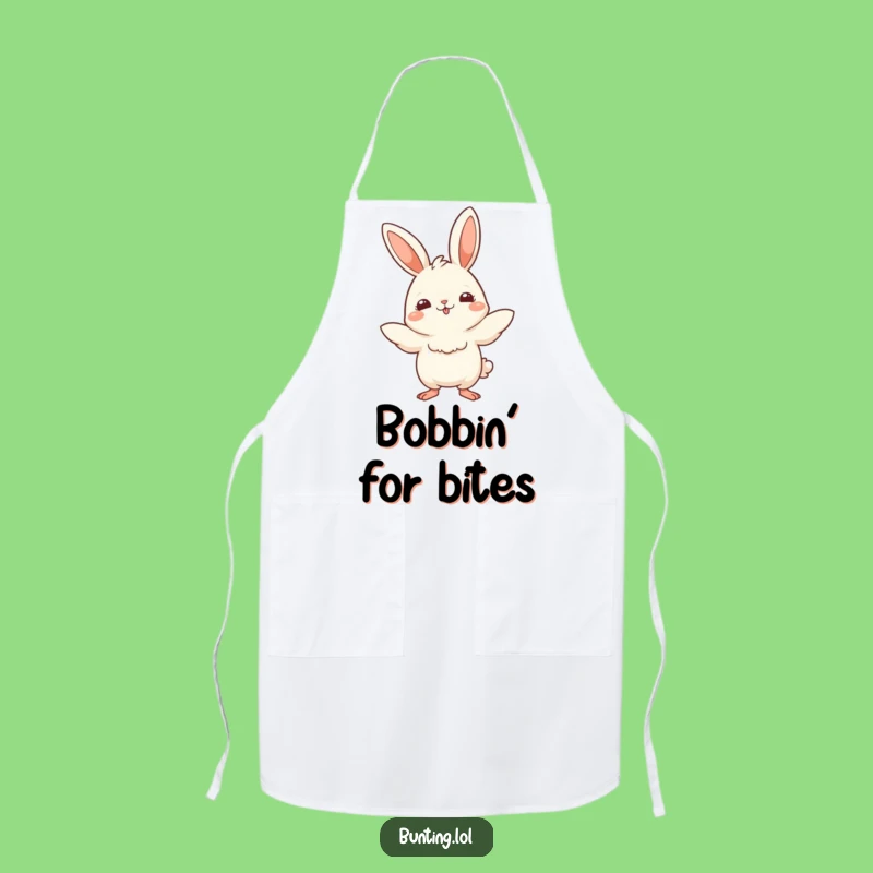 Funny Bunting Bob Apron: Playful Kitchenwear, Perfect Funny Gift
