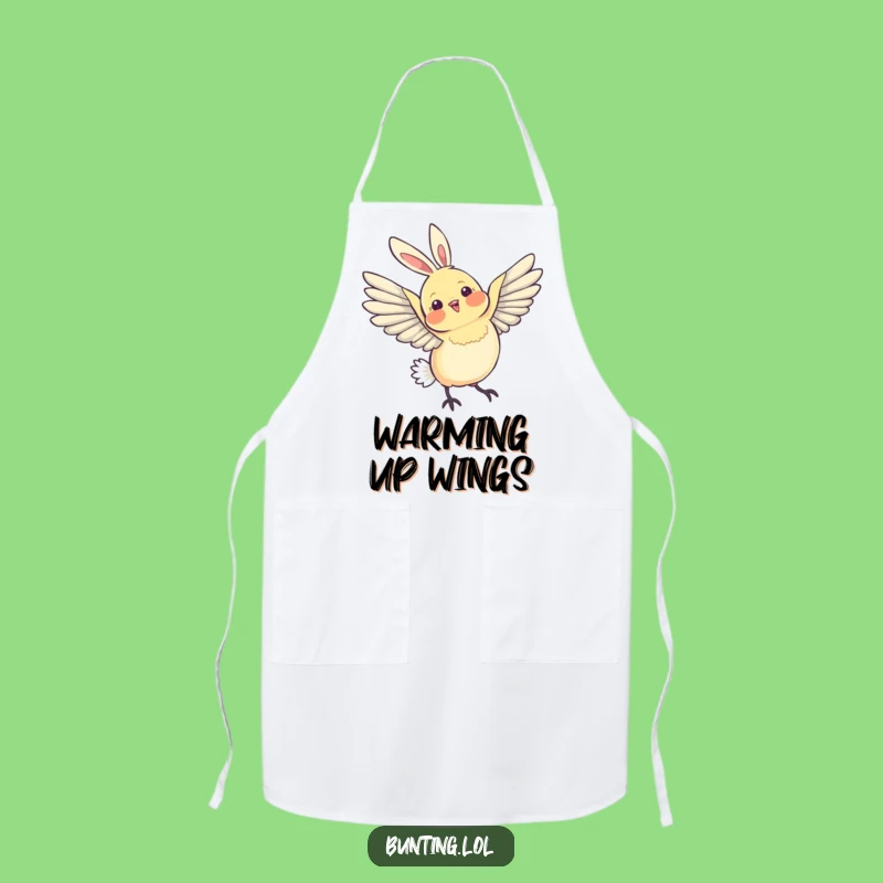 Funny Bunting Wing Apron - Cook with Grace and Humor!