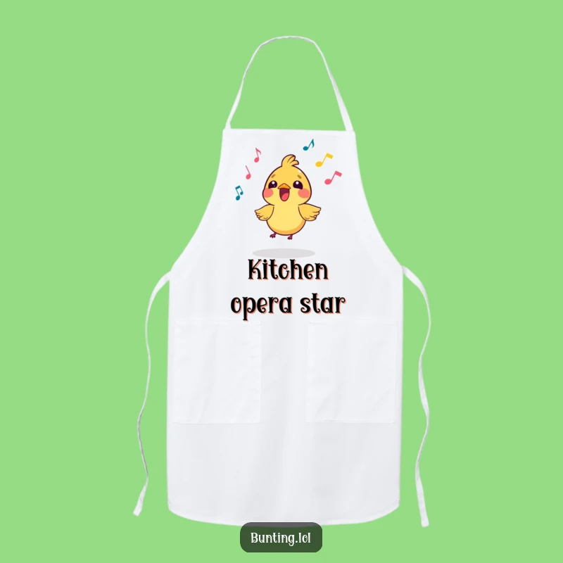 Funny Singing Bird Apron: Kitchen Melody Maker - Perfect Funny Gift!