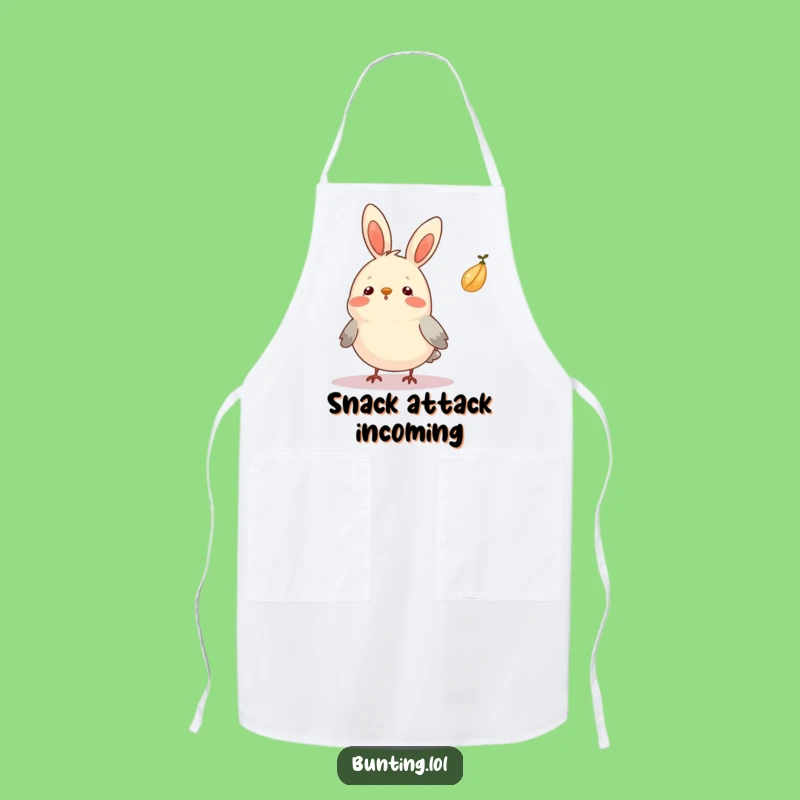 Funny Surprised Bunting Apron: Cook with Surprise and Humor