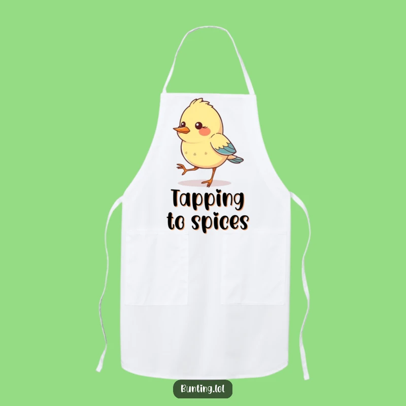 Funny Tapping Bird Apron: Kitchen Dance Partner - Perfect Funny Gift!