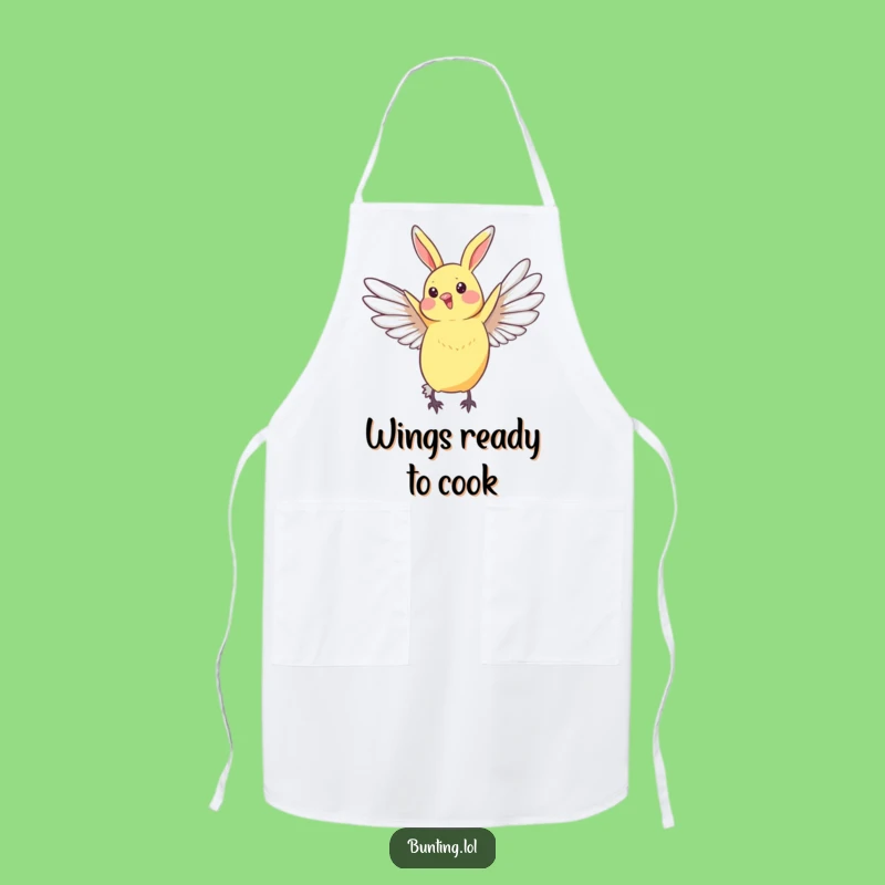 Funny Bunting Bird Apron - Graceful Wing Stretch Fun, Perfect Chic Gift