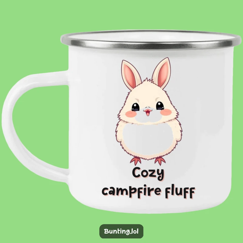 Funny Bunting Bird Puffed Up Camping Mug, Durable and Excited Outdoor Drinkware
