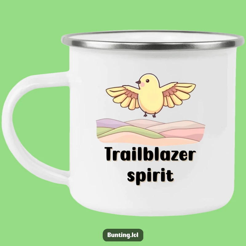 Funny Soaring Bird Camping Mug: Trail Views - Great Funny Gift!