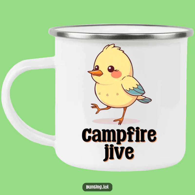 Funny Tapping Bird Camping Mug: Trail Rhythms - Great Funny Gift!