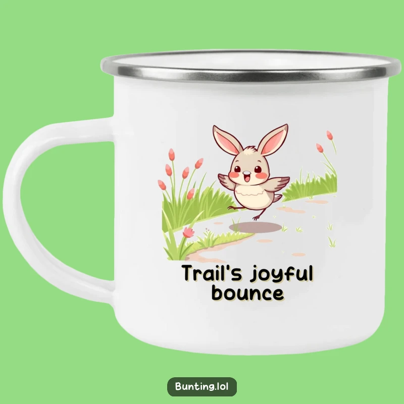 Funny Bunting Bird Hopping Camping Mug, Durable and Cheerful Outdoor Drinkware