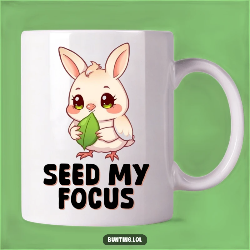 Funny Bunting Seed Watcher Mug - Humorous Gift for Observant Bird Lovers