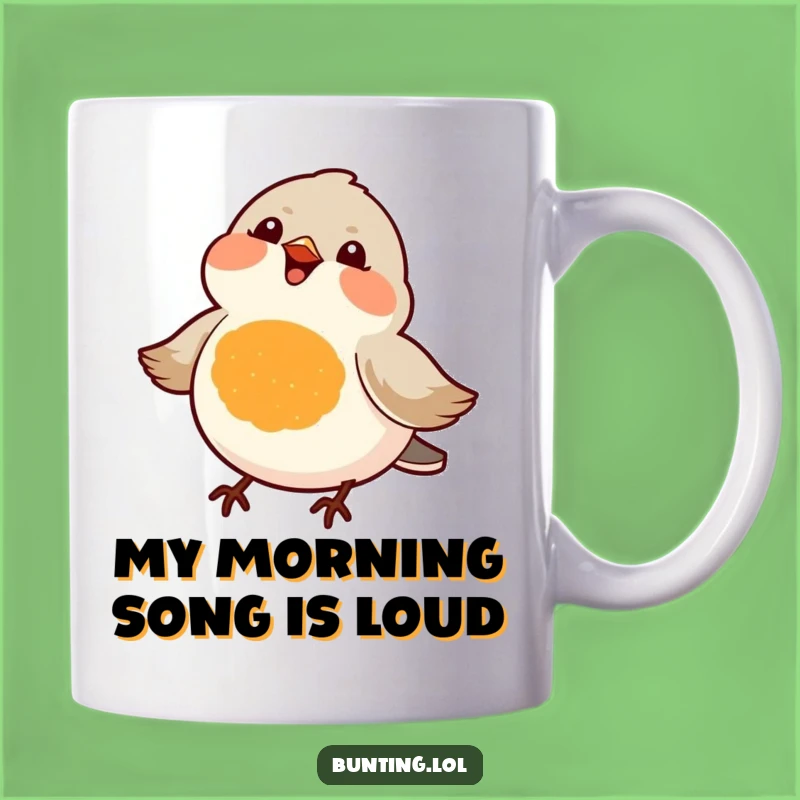 Funny Orange Bird Chirping Mug: A Joyful Songbird Gift for Bird Lovers
