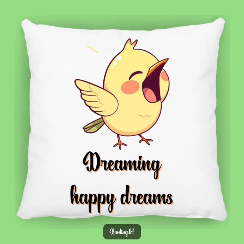 Funny Chirping Bunting Pillow - Add a Touch of Song to Your Comfort