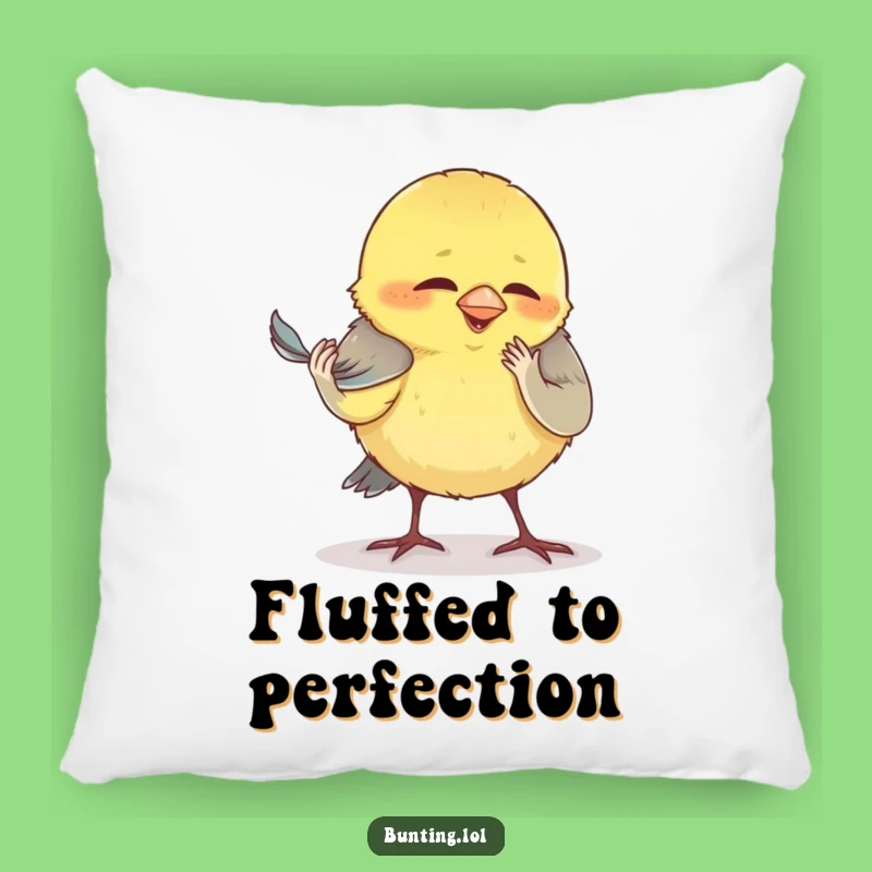 Funny Preening Bunting Pillow - Add Comical Comfort to Your Home
