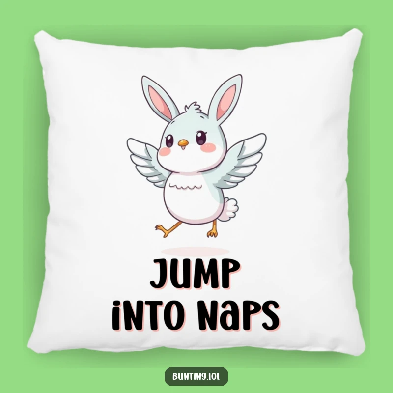 Funny Energetic Bunting Hopping Pillow: Cozy Bounce!