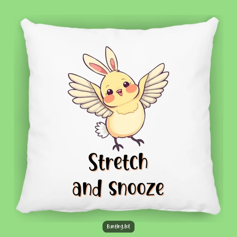 Funny Bunting Wing Pillow - Cozy Comfort with Graceful Style!