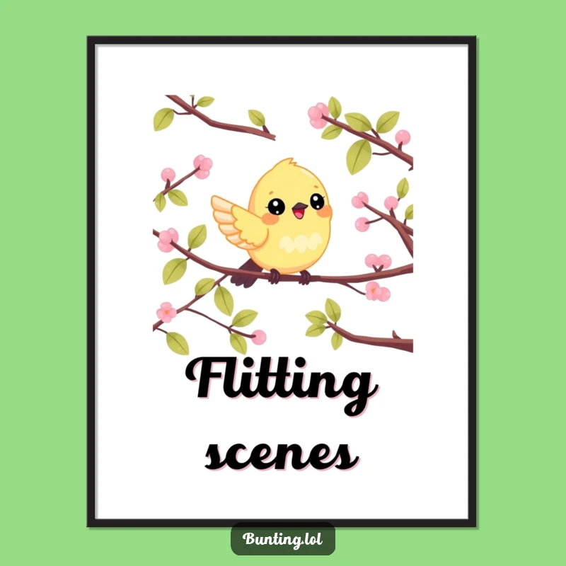 Funny Bunting Digital Art: Cheerful Flitter Instant Download, Unique Funny Gift