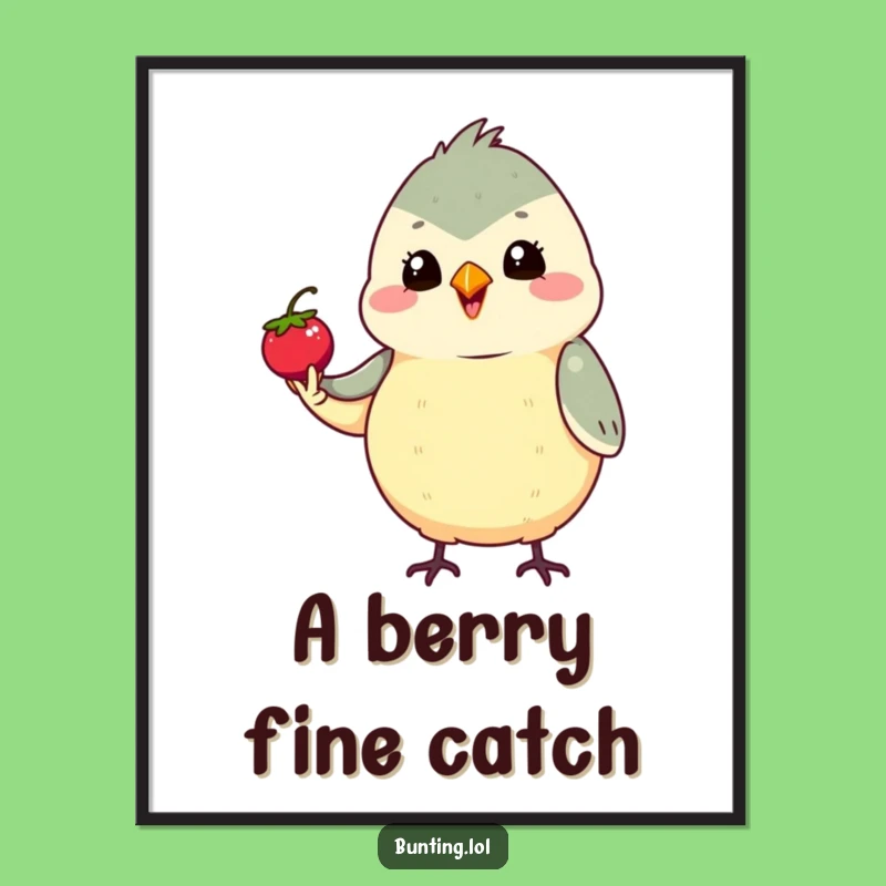 Funny Proud Bunting Digital Art - Instant Triumph with Hilarious Illustration