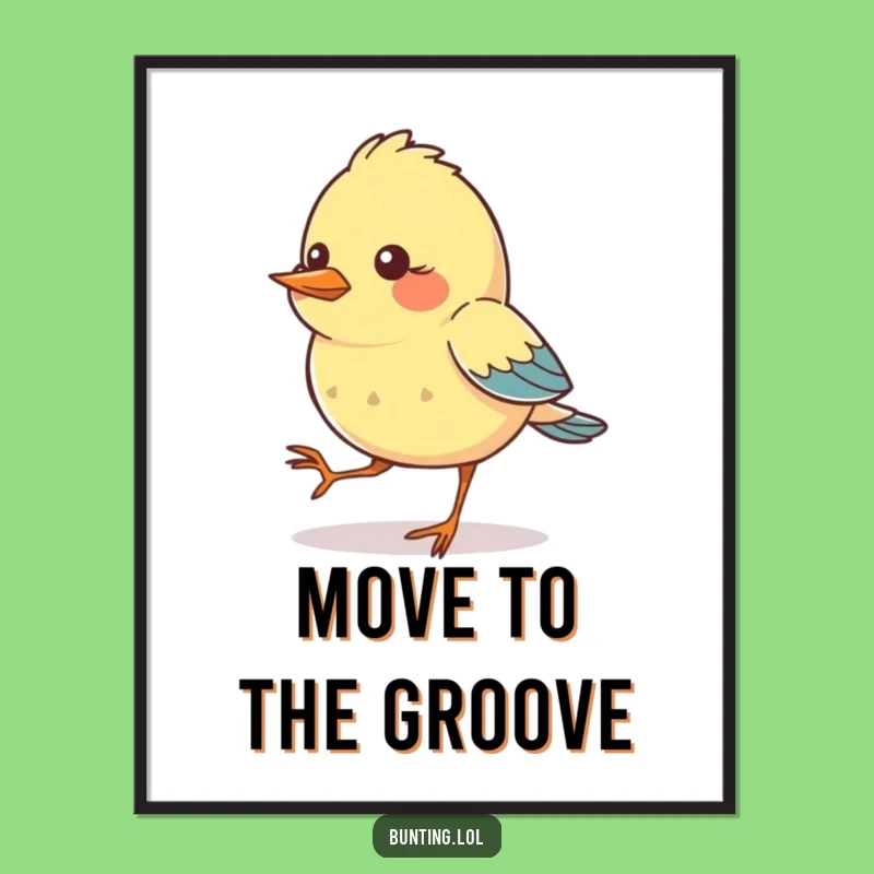 Funny Tapping Bird Digital Art: Instant Rhythm Download - Perfect Funny Gift!