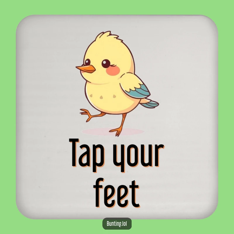Funny Tapping Bird Coaster: Rhythmic Style - Cool Funny Gift!
