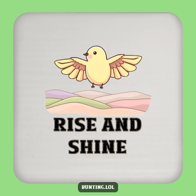 Funny Soaring Bird Coaster: Scenic Style - Cool Funny Gift!