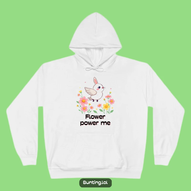 Funny Zippy Bunting Hoodie: Cozy Up with This Vibrant Flower Sweatshirt