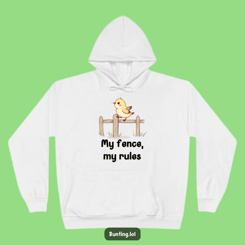 Funny Bird Hoodie: Cozy Fence Hopper Vibes, Warm & Hilarious Gift!