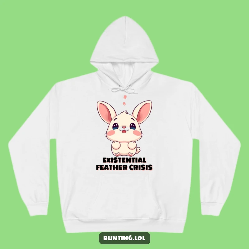 Funny Surprised Bunting Hoodie - Cozy Up with This Hilarious Bird Lover's Apparel