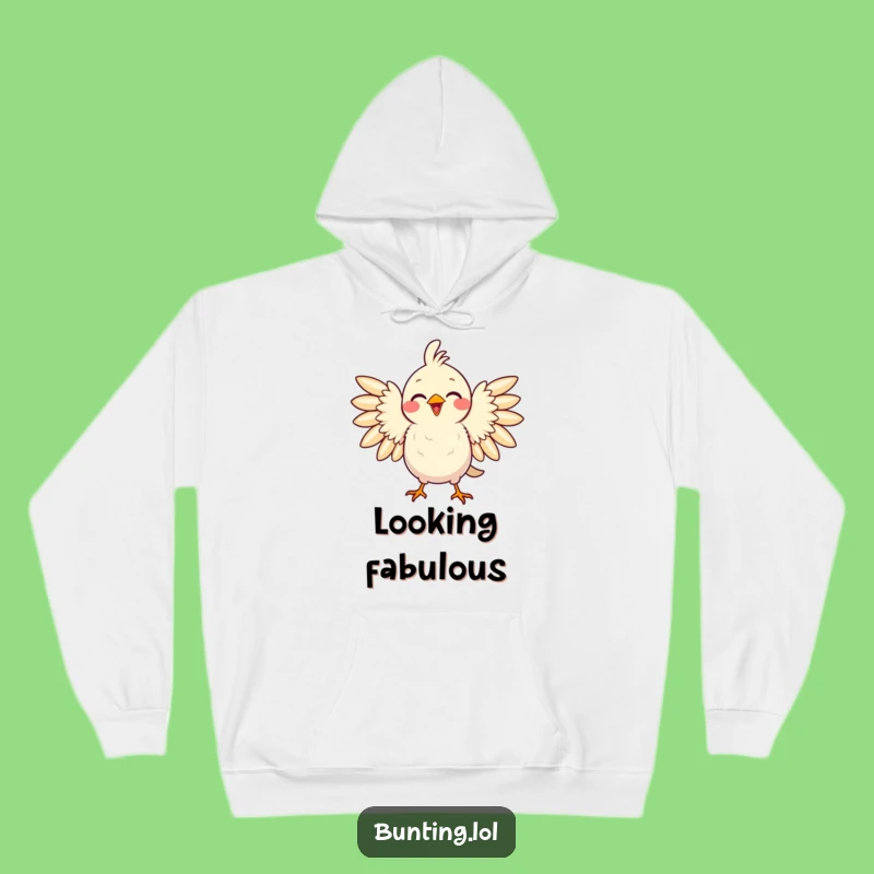 Funny Proud Bird Hoodie: Delighted Songbird Sweatshirt, Humorous Pride Gift