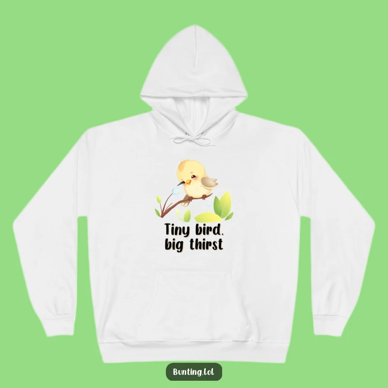 Cozy Funny Bunting Dewdrop Hoodie - Warm Bird Lover's Gift!