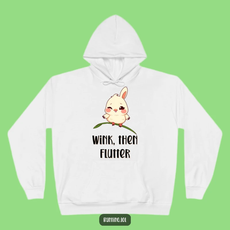 Cozy Funny Bunting Hoodie: Stay Warm with a Mischievous Wink