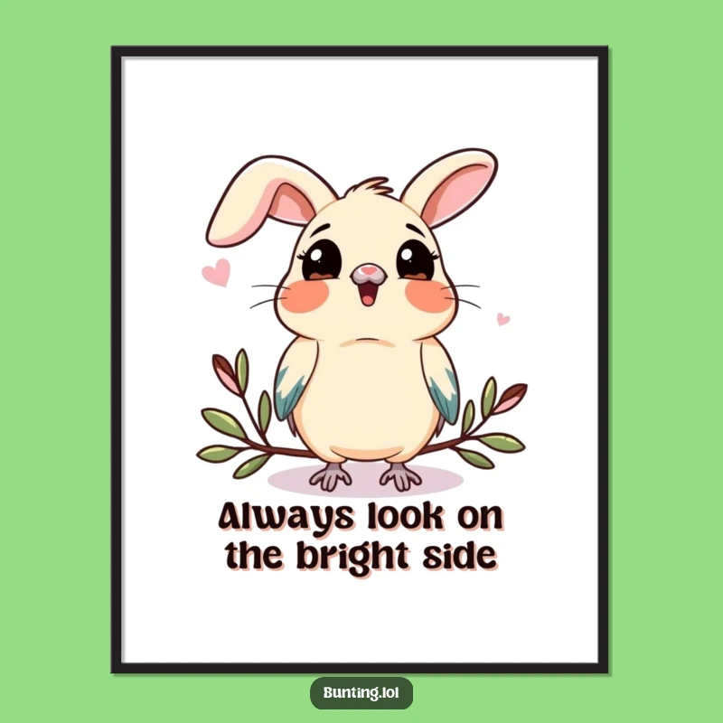 Free Printable Wall Art: Curious Bunting, Humorous Observational Decor, Downloadable Art