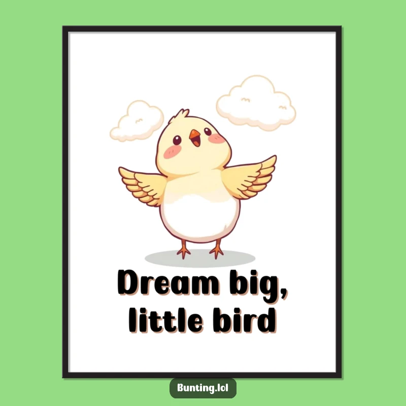 Free Printable Wall Art: Delighted Bunting Art, Uplifting Downloadable Decor for Daydreams