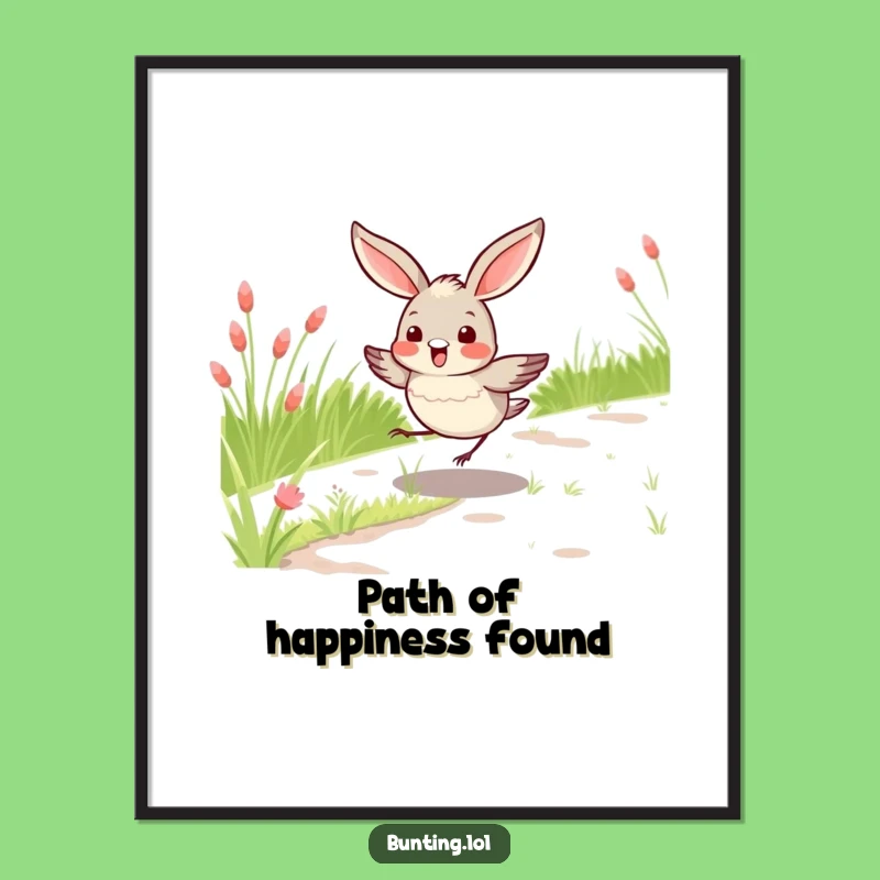 Free Printable Wall Art: Hopping Bunting for a Lively Downloadable Decor Gift