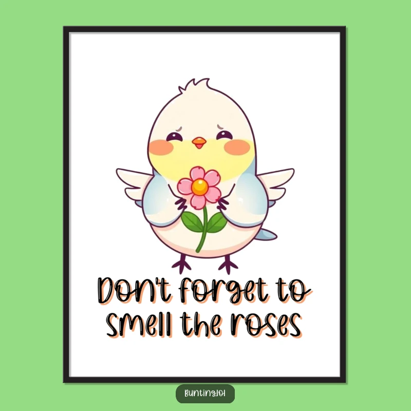 Free Printable Wall Art: Smiling Bunting Art, Happy Downloadable Decor for Joy