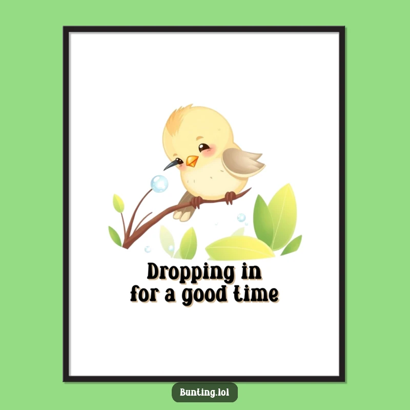 Funny Free Printable Wall Art: Pecking Bunting Art, Quirky Downloadable Decor for a Laugh