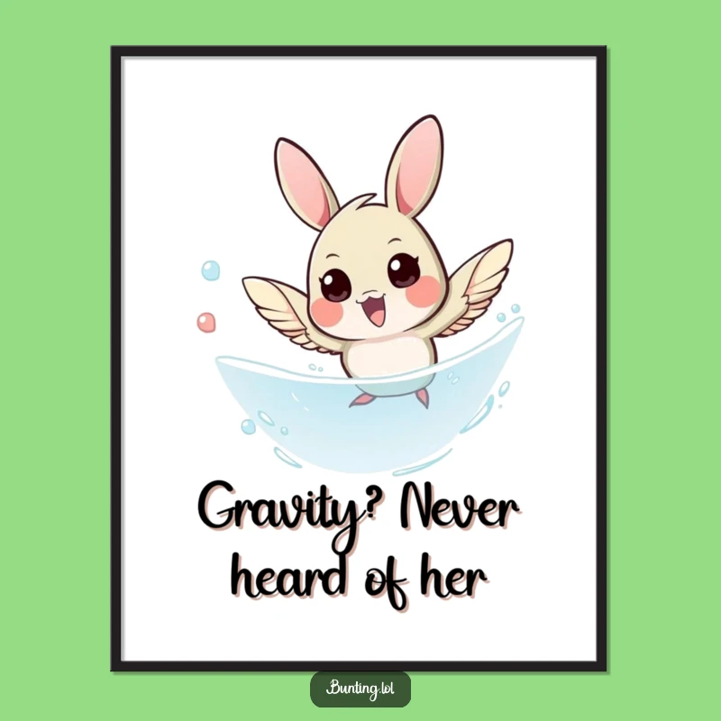 Free Printable Bunting Dive Wall Art: Funny Downloadable Bird Art for Home Decor