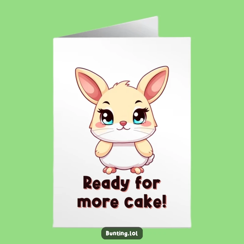 Free Printable Birthday Card: Determined Bunting - Ready to Celebrate!