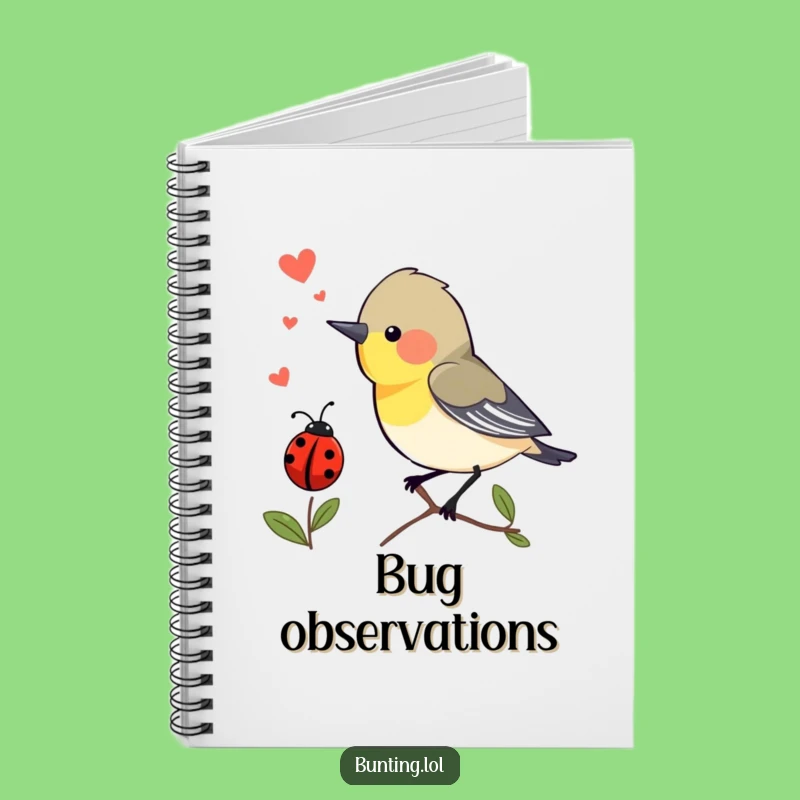 Funny Bunting Bird Notebook: Chirping Notes, Hilarious Ideas!