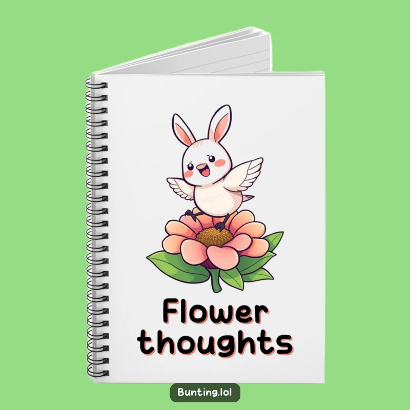 Funny Bunting Hop Notebook: Capture Energetic Ideas with this Cheerful Character