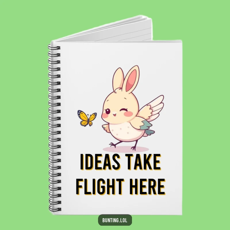 Funny Bunting Bird Notebook: Cute Chase Journal, Perfect Writing Gift