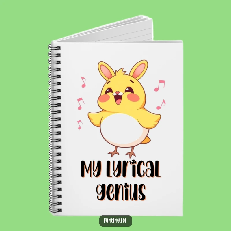 Funny Bunting Bird Singing Notebook: Jot Down Notes with Hilarious Melodies, Perfect Gift