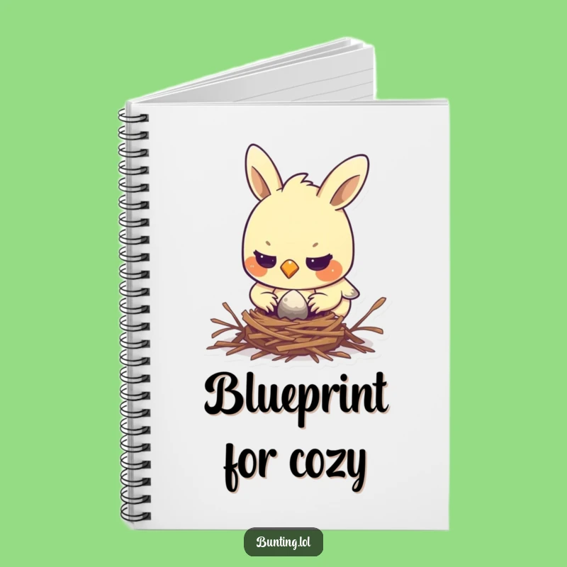 Funny Focused Bunting Notebook: Plan Your Projects with Purpose