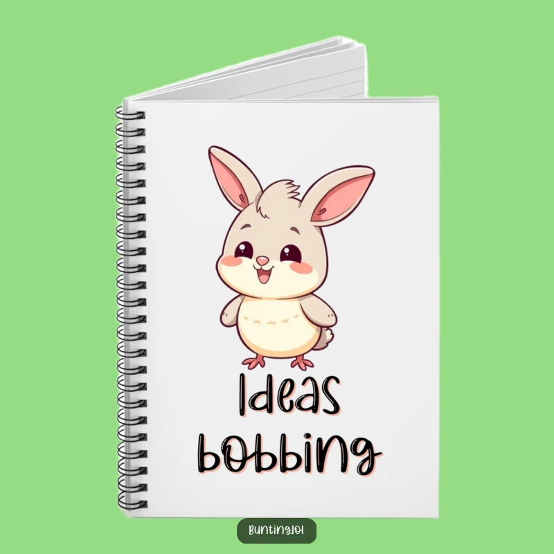 Funny Head Bob Bunting Notebook: Capture Proud Thoughts with this Confident Character