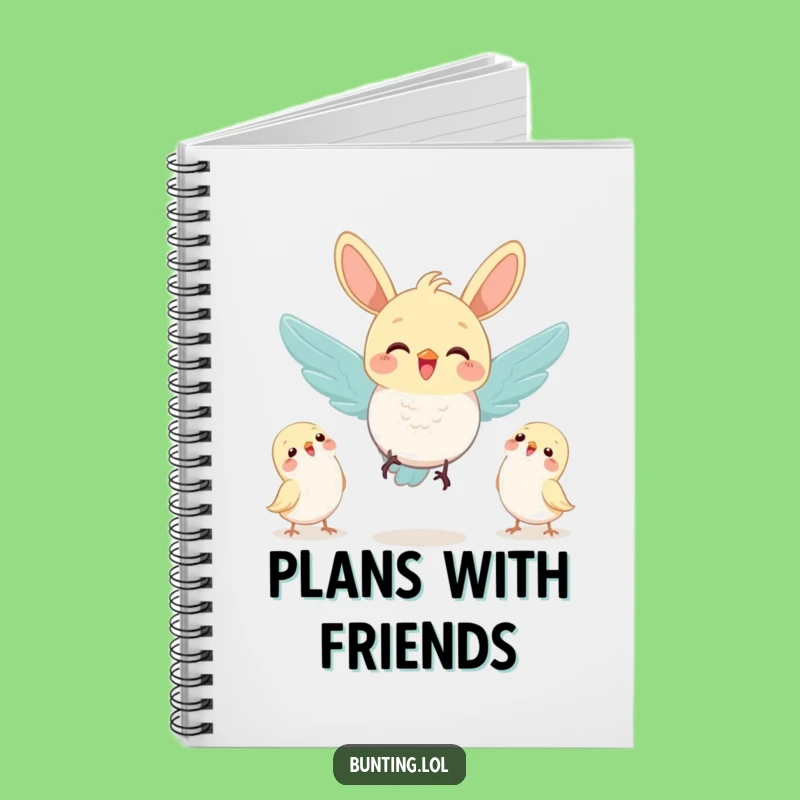 Funny Joyful Bunting Friends Notebook: Jot Down Friendship Moments!