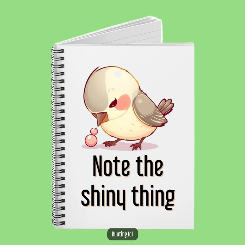 Funny Pecking Bird Notebook: Curious Songbird Journal, Humorous Gift