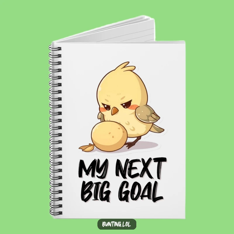 Funny Pecking Bird Notebook: Jot Down Goals - Ideal Funny Gift!