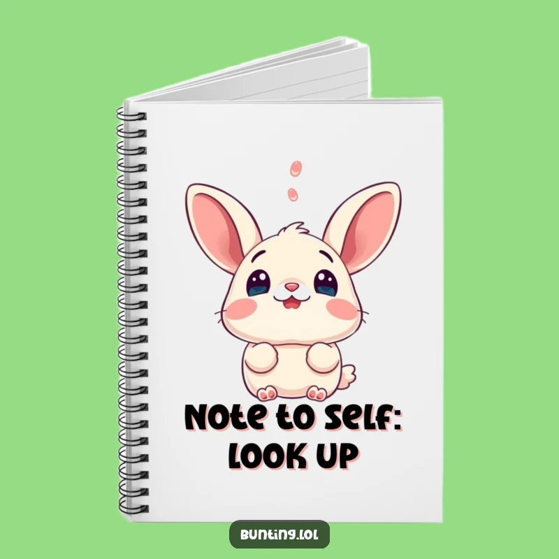 Funny Surprised Bunting Notebook - Jot Down Ideas with Avian Astonishment